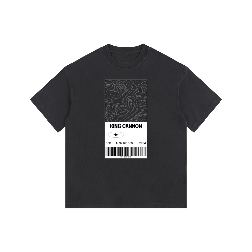 King Cannon Vintage Washed Oversized Cotton T-Shirt