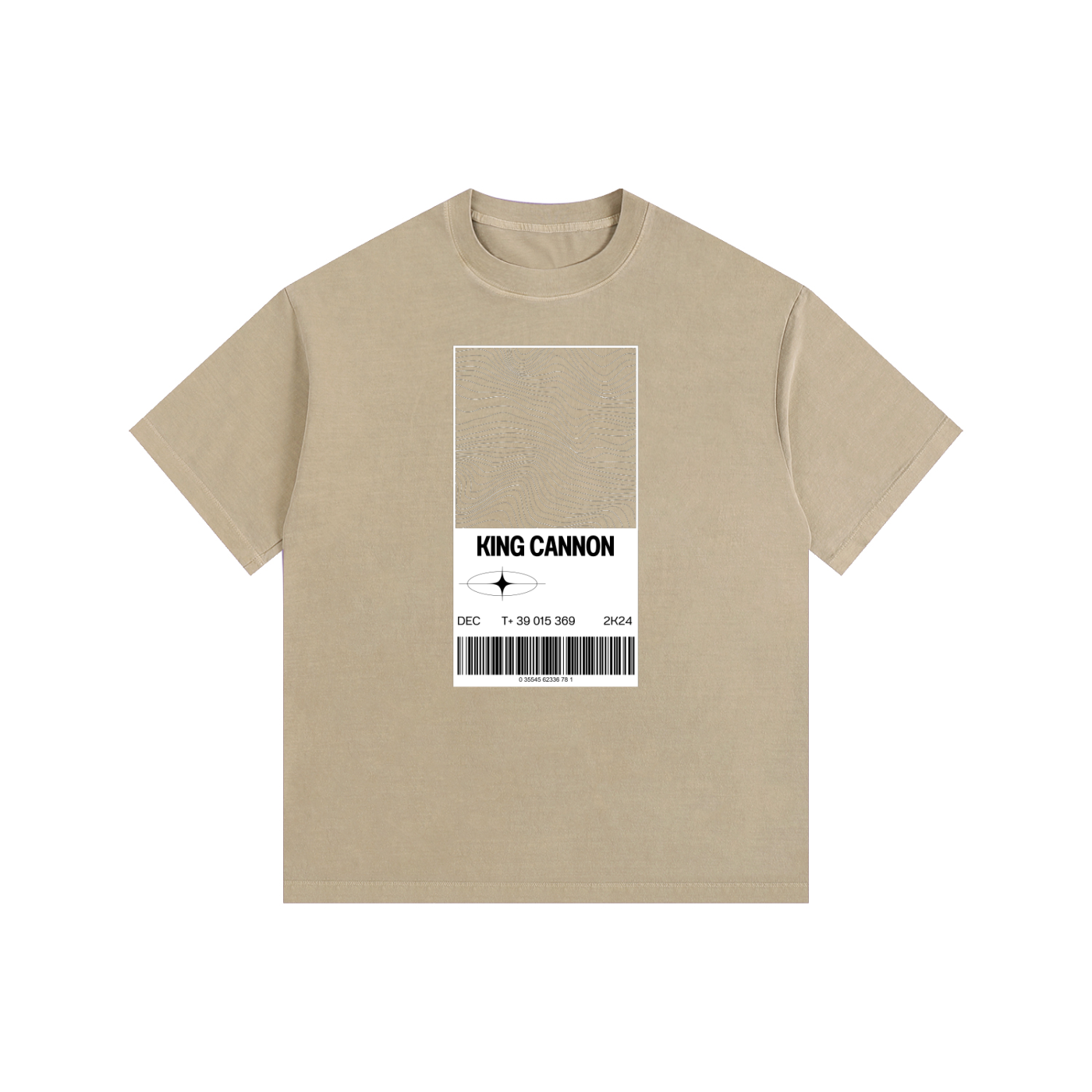 King Cannon Vintage Washed Oversized Cotton T-Shirt