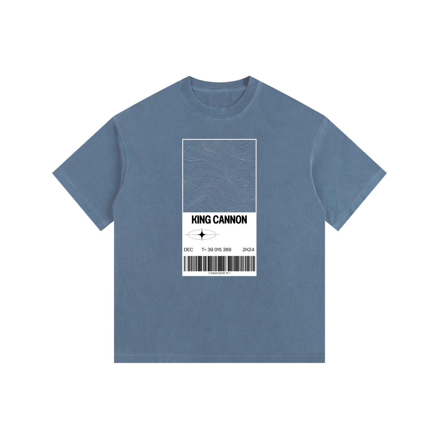 King Cannon Vintage Washed Oversized Cotton T-Shirt