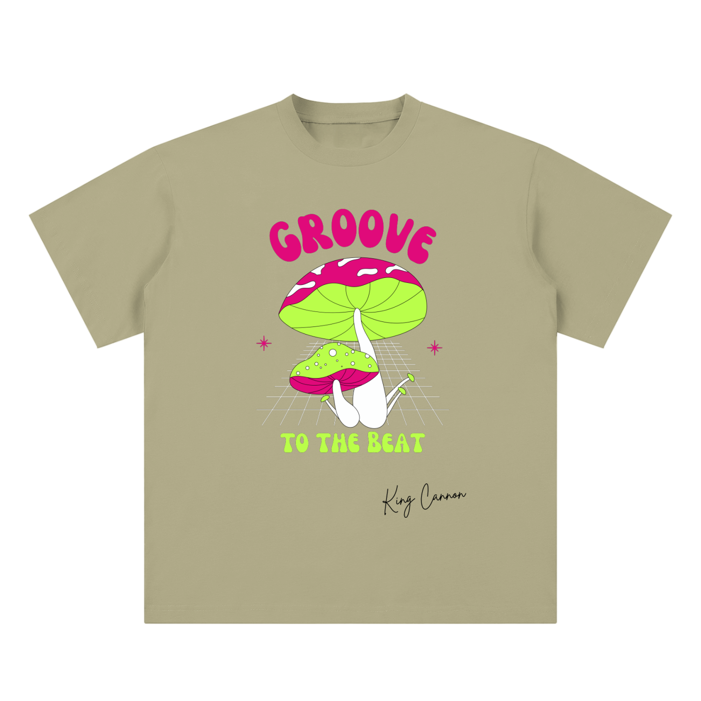 King Cannon "Groove" Unisex Sueded Cotton T-Shirt