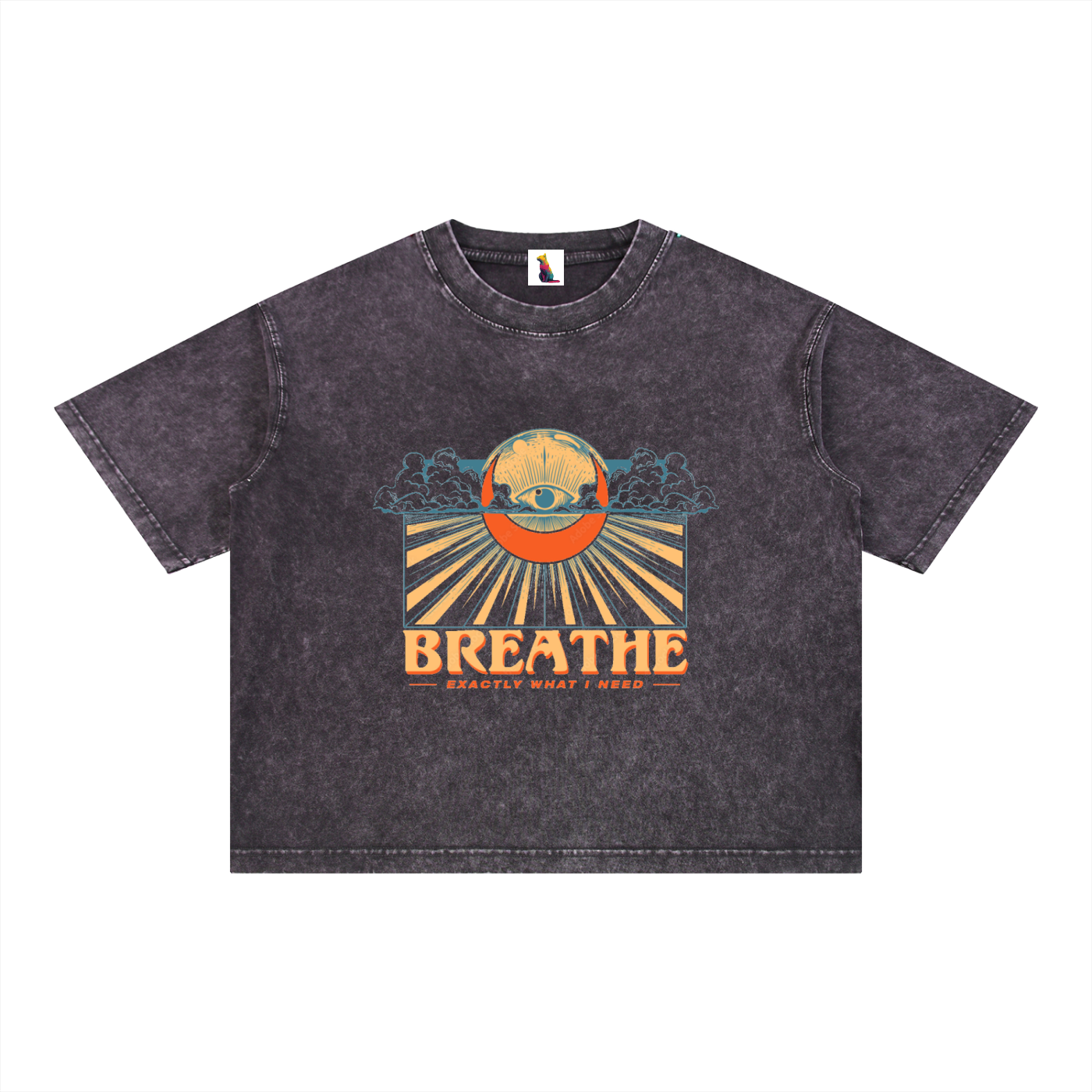 Mineral Wash Boxy Cotton T-Shirt
