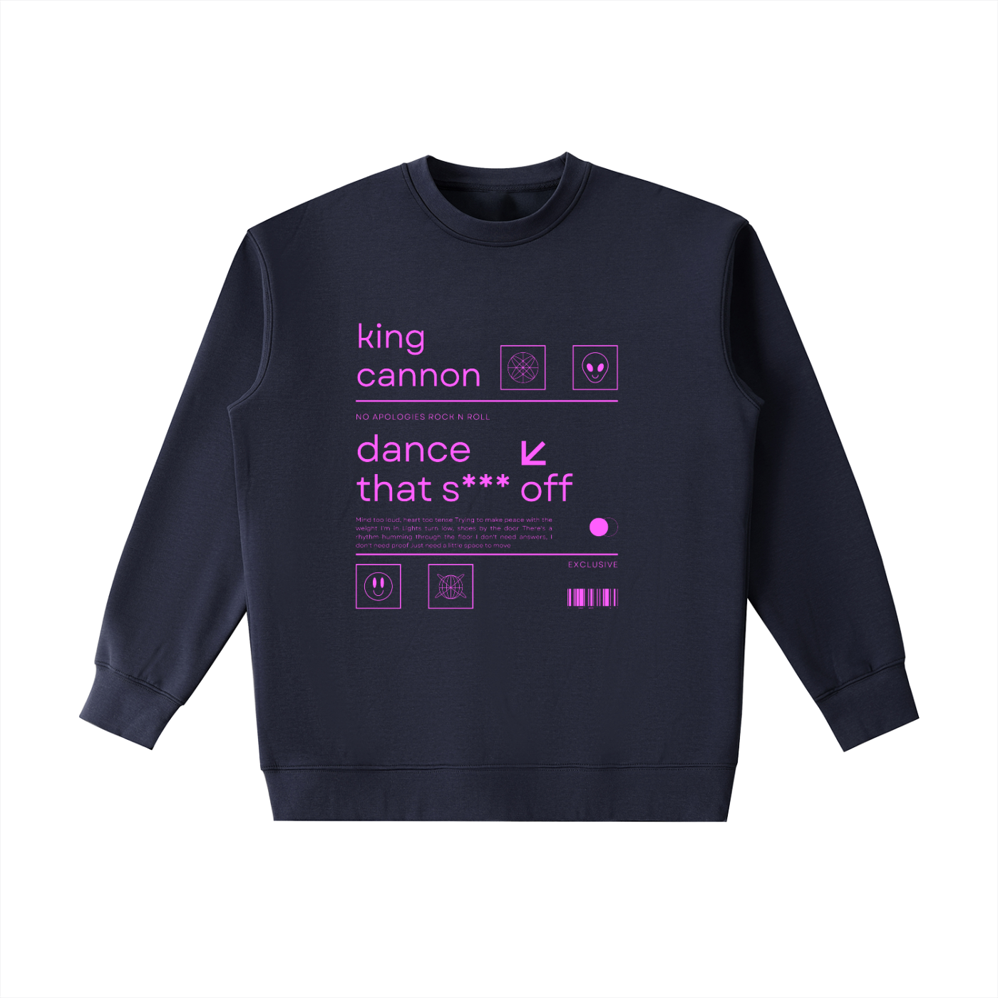 King Cannon "Dance That S*** Off" Heavyweight Crewneck Sweatshirt