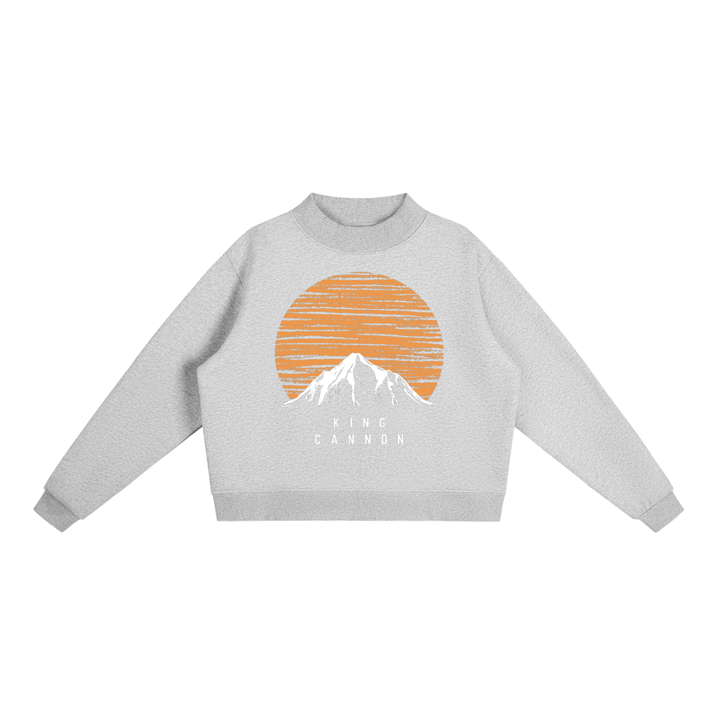 King Cannon Mountain Climber Essential Fleece Mock-Neck Crew Sweatshirt