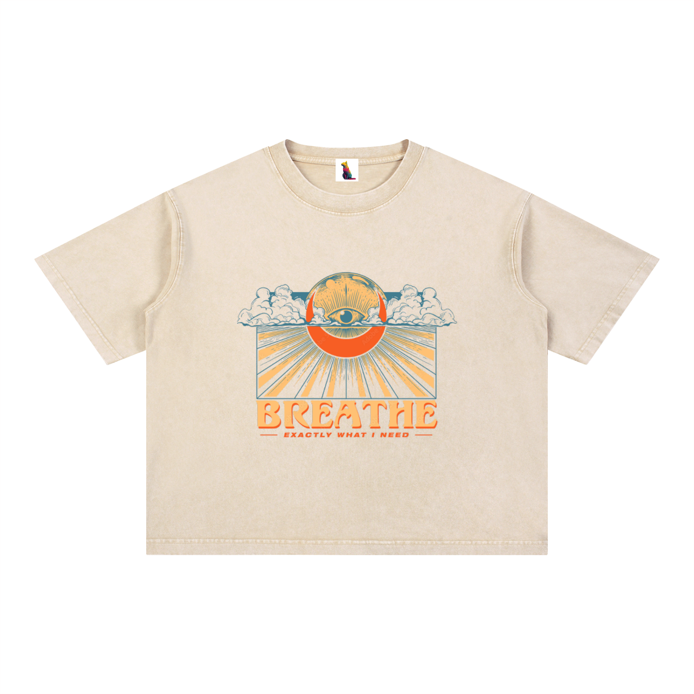 Mineral Wash Boxy Cotton T-Shirt