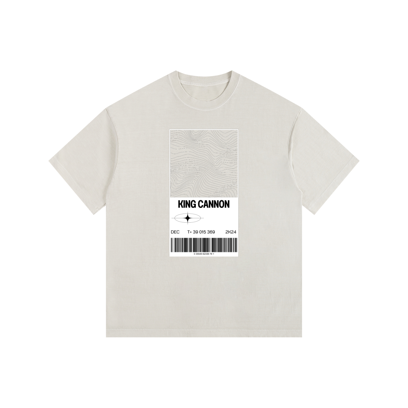 King Cannon Vintage Washed Oversized Cotton T-Shirt