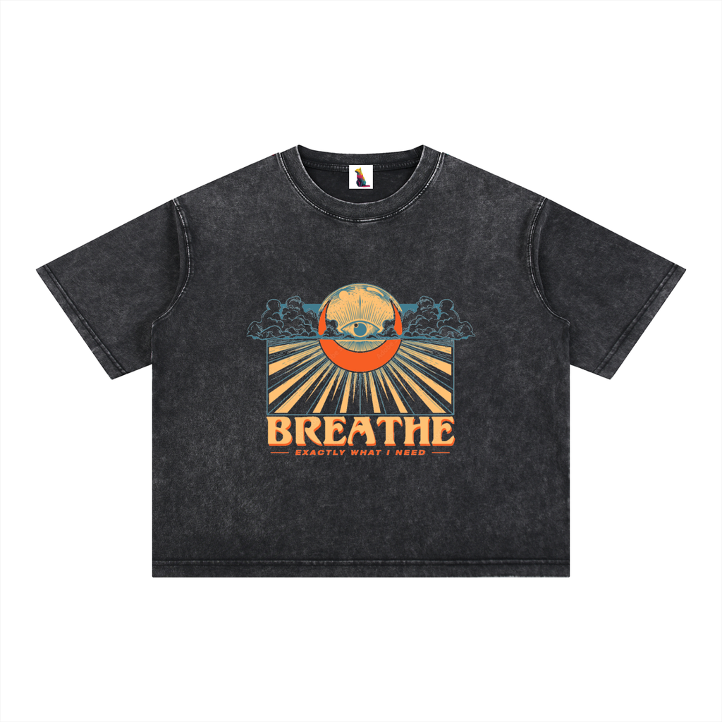 Mineral Wash Boxy Cotton T-Shirt