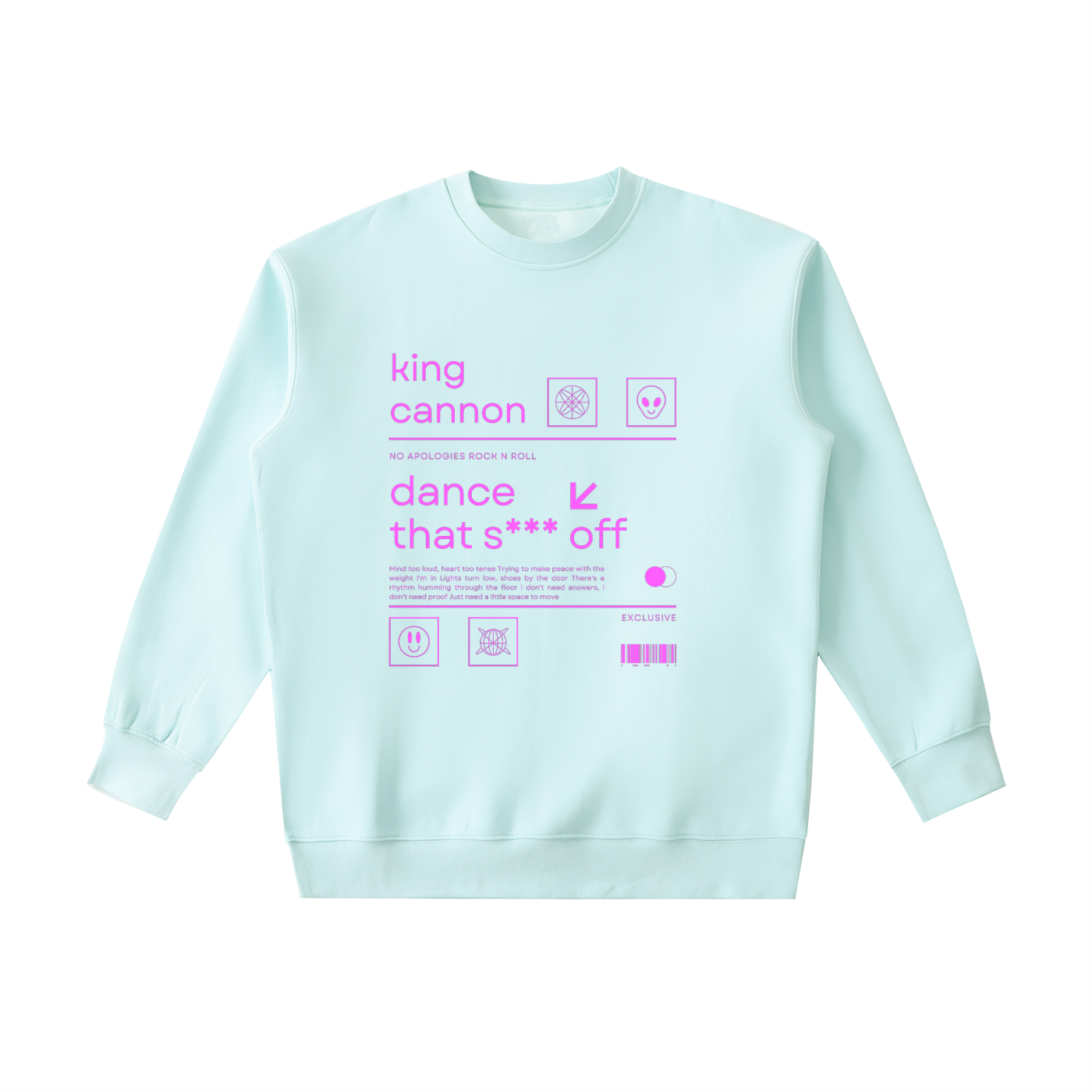 King Cannon "Dance That S*** Off" Heavyweight Crewneck Sweatshirt