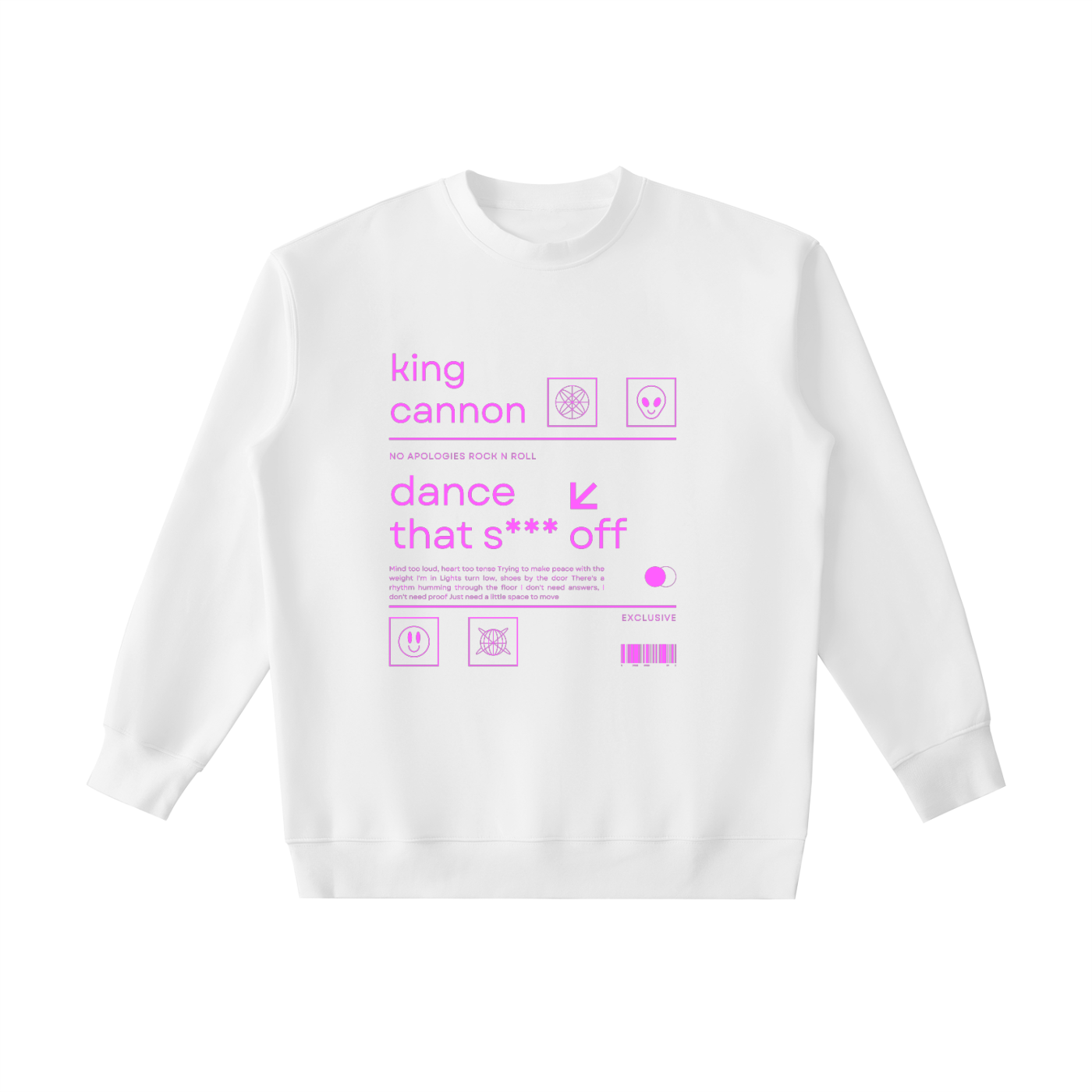 King Cannon "Dance That S*** Off" Heavyweight Crewneck Sweatshirt