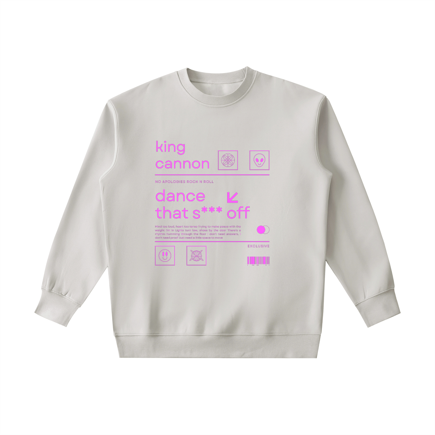 King Cannon "Dance That S*** Off" Heavyweight Crewneck Sweatshirt