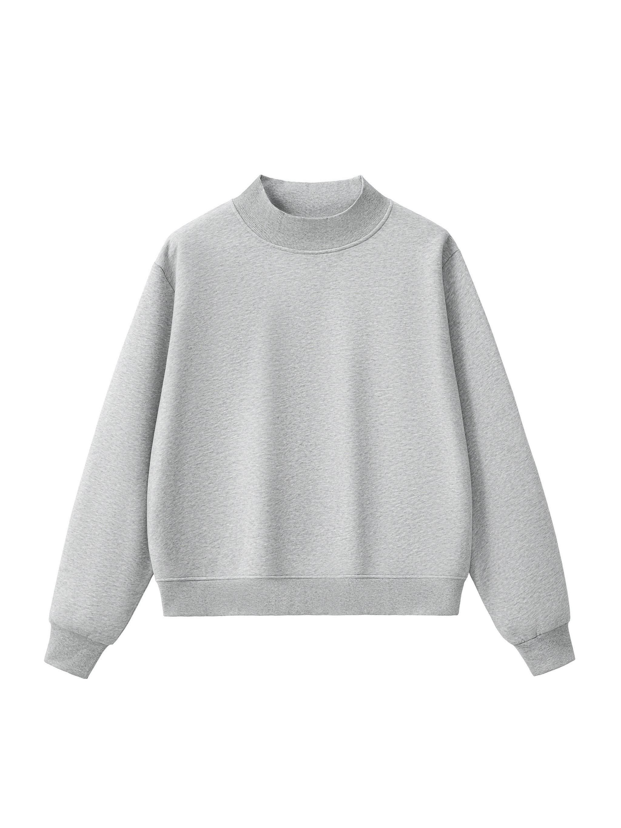 King Cannon Mountain Climber Essential Fleece Mock-Neck Crew Sweatshirt